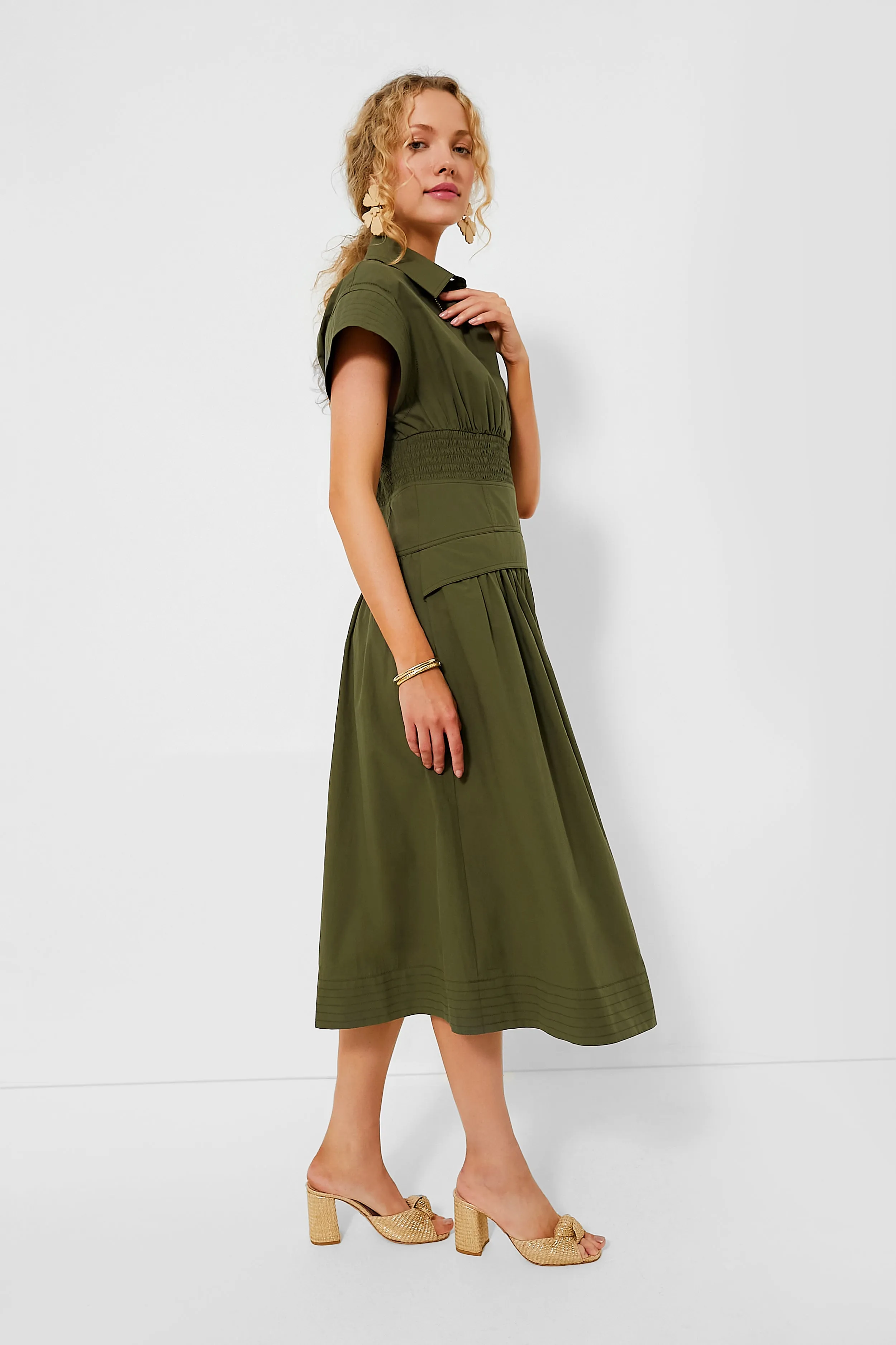 Army Green Cameran Dress