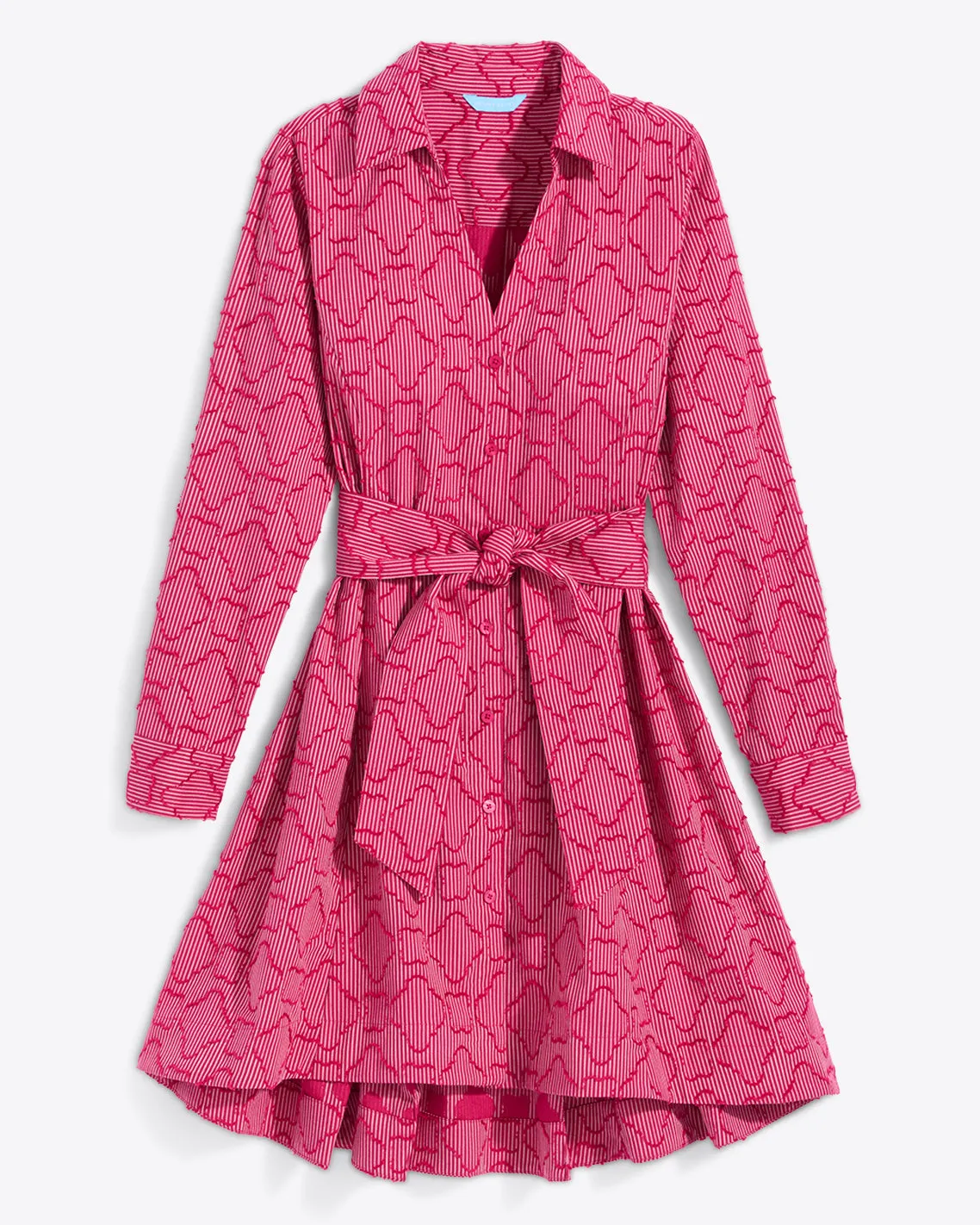 Layla Shirtdress in Textured Stripe
