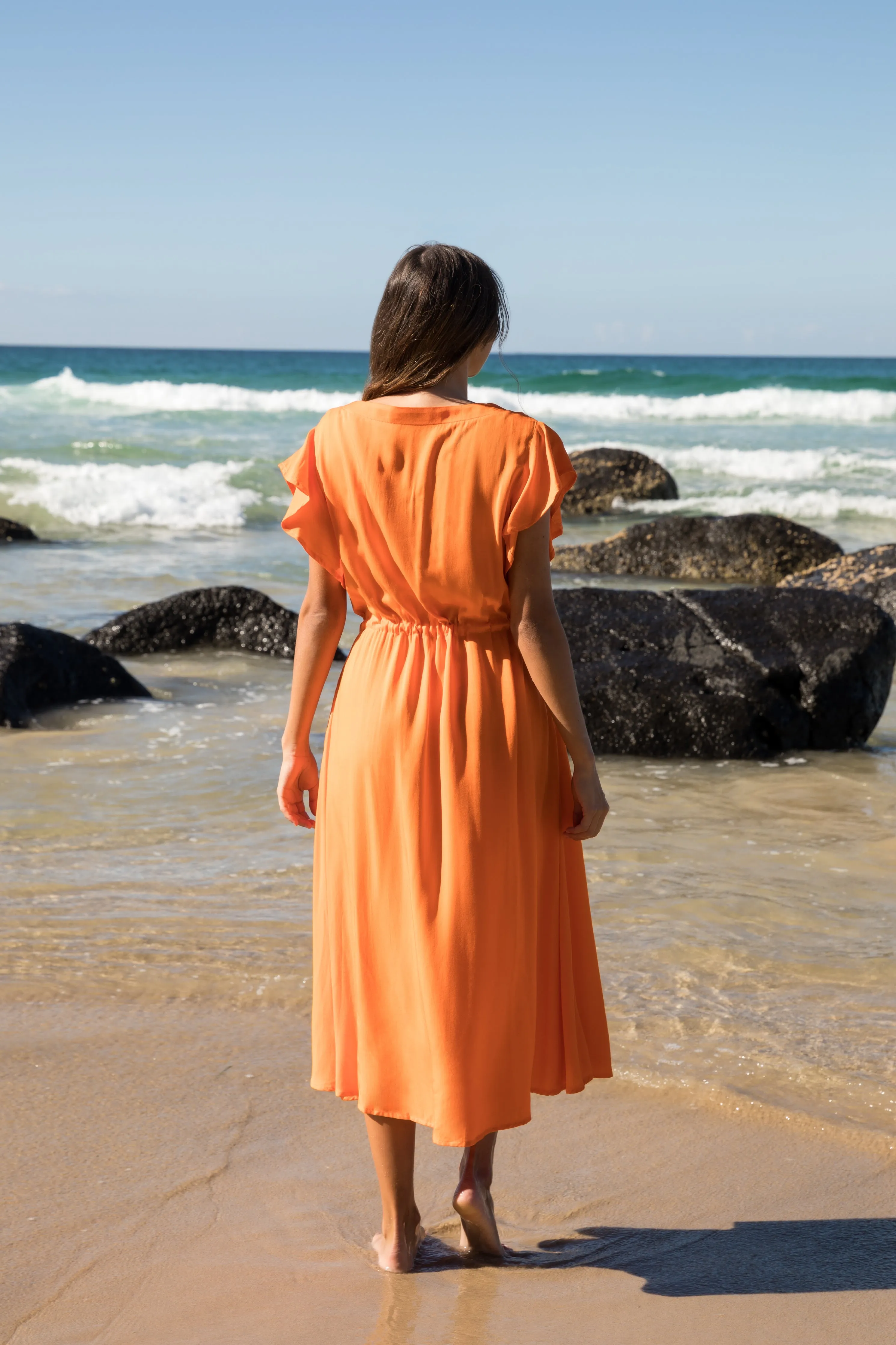 Margie Dress | Tangelo Orange | FINAL SALE