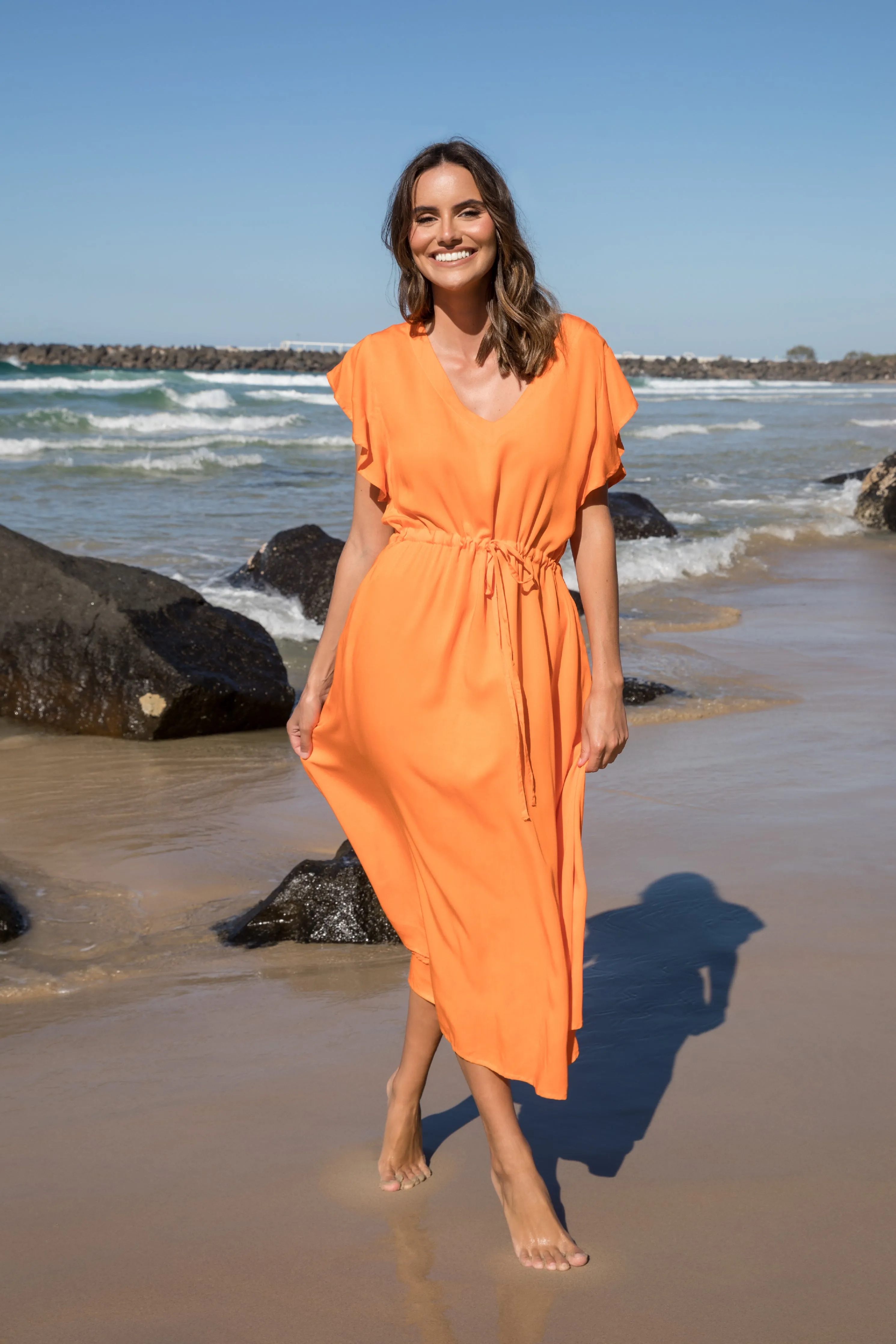 Margie Dress | Tangelo Orange | FINAL SALE
