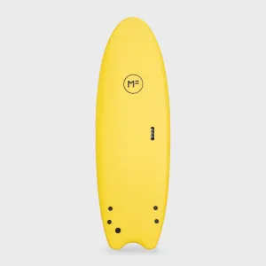 Mick Fanning Twin Turbo Super Soft Softboard - Sunshine/Orange