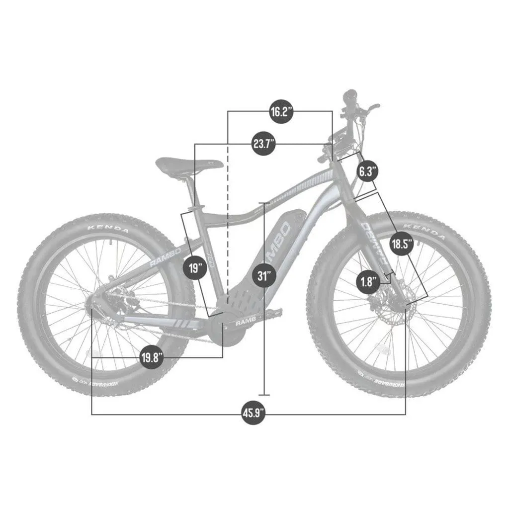 RAMBO The Pursuit 750W 48V Fat Tire Electric Bike