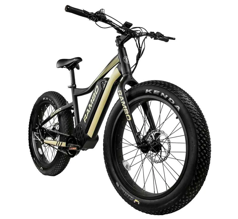 Rambo The Ryder 750 24 Electric Fat Tire Hunting Electric Bike